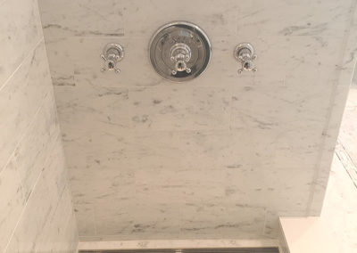 Detailing on shower stall