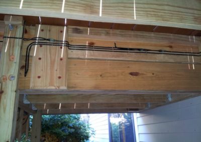 Low voltage wiring for Deck lighting