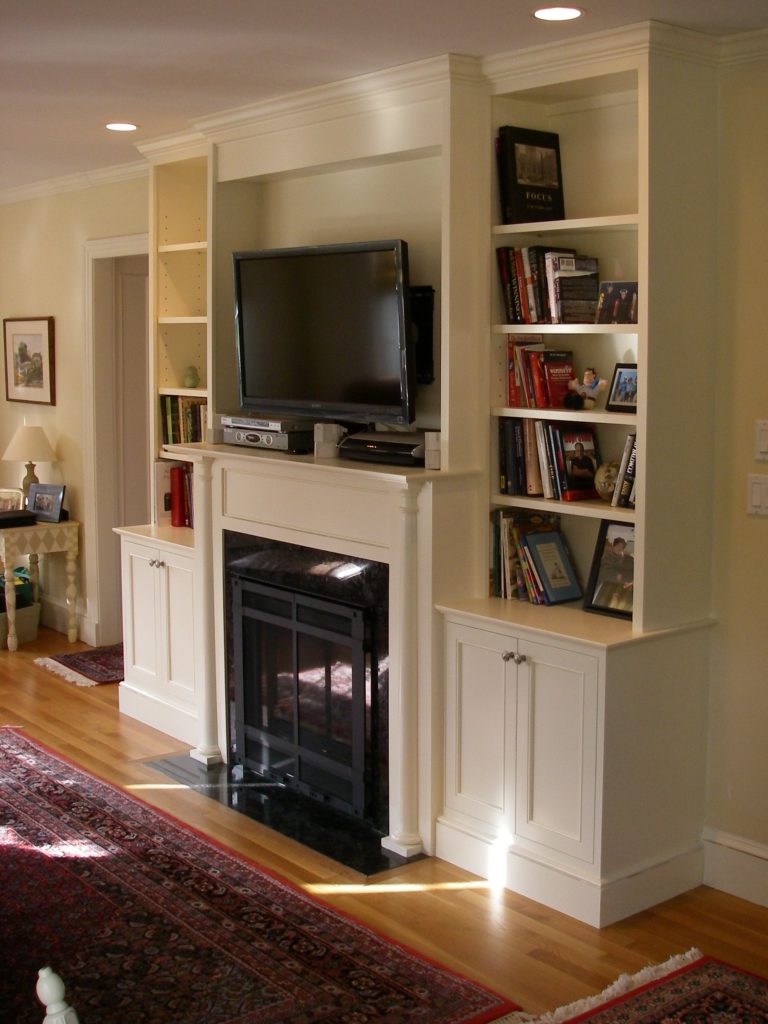 Marblehead fireplace and entertainment center