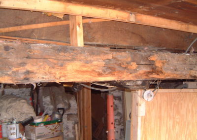 Rotted beam
